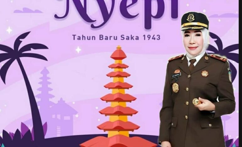  Kejaksaan Negeri Tulang Bawang mengucapkan selamat memperingati hari Nyepi, Tahun Baru Saka 1943 kepada umat Hindu di seluruh Indonesia