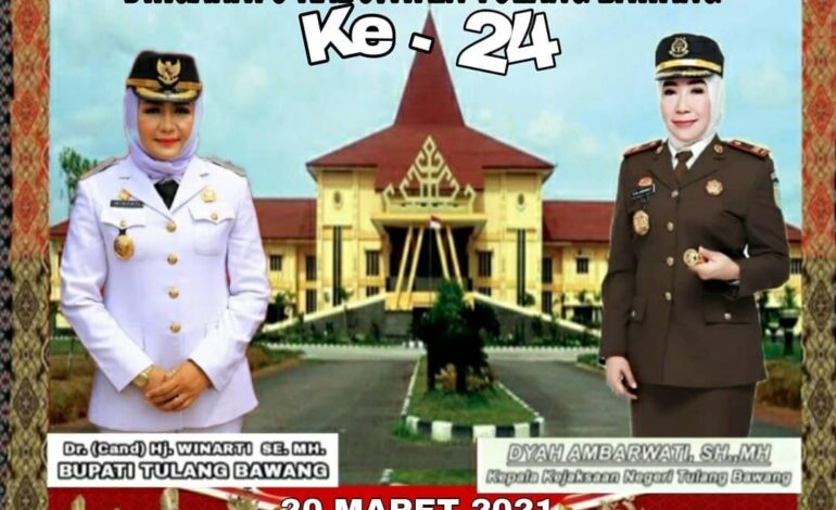  Kejaksaan Negeri Tulang Bawang mengucapkan Dirgahayu Kabupaten Tulang Bawang ke 24