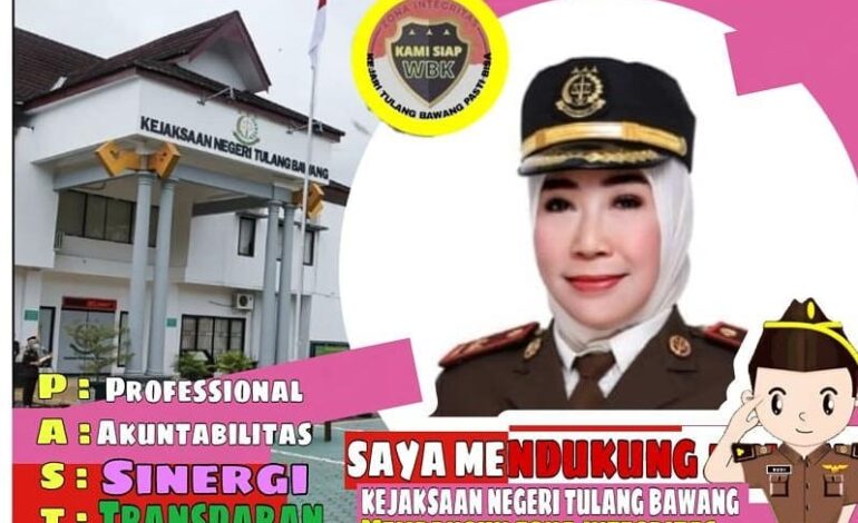  Kepala Kejaksaan Negeri Tulang Bawang berserta Jajaran siap mendukung pembangunan Zona Integritas menuju Wilayah Bebas Korupsi (WBK) dan Wilayah Birokrasi Bersih Melayani (WBBM)
.
@kejaksaan.ri @kejatilampung
#jaksa #jaksahebat #jaksapengacaranegara #jaksaindonesia #jaksaagung #kejaksaannegeri #kejaksaanri #kejaksaanagung #kejaksaanhebat #kejaksaan #kejaksaanagungri #jaksasahabatmasyarakat #bergerakdanberkarya #bersihmelayani
