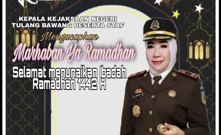  Keluarga besar Kejaksaan Negeri Tulang Bawang mengucapkan