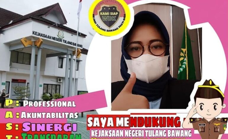  Seluruh Pegawai Kejaksaan Negeri Tulang Bawang siap mendukung pembangunan Zona Integritas menuju Wilayah Bebas Korupsi (WBK) dan Wilayah Birokrasi Bersih Melayani (WBBM)
