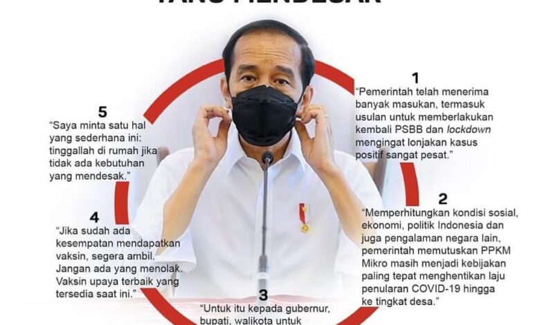  Lima highlight keterangan pers Presiden Joko Widodo yang dilaksanakan secara daring dari Istana Kepresidenan Bogor