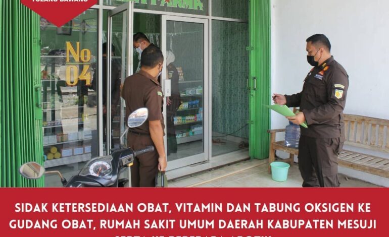  Senin, 23 Agustus 2021 telah dilaksanakan giat sesuai perintah Jaksa Agung Republik Indonesia, Kepala Kejaksaan Negeri Tulang Bawang (Dyah Ambarwati, S