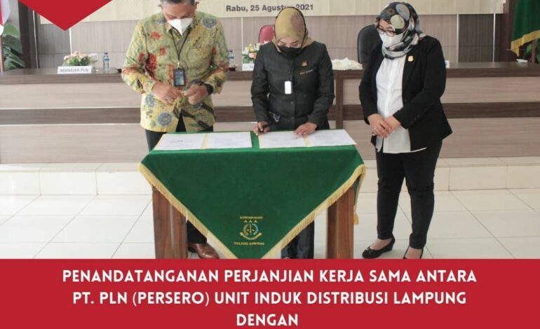  Rabu, 25 Agustus 2021 bertempat di aula Kantor Kejaksaan Negeri Tulang Bawang telah dilaksanakan giat Perjanjian Kerjasama Antara PT