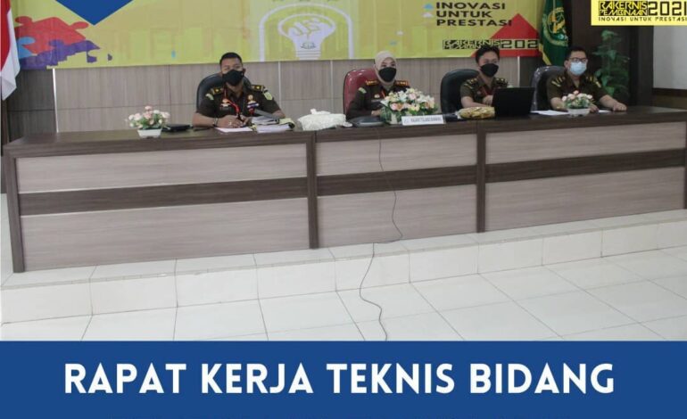  Rabu, 8 September 2021 bertempat di aula Kantor Kejaksaan Negeri Tulang Bawang telah dilaksanakan giat Rapat Kerja Teknis Bidang Pembinaan Tahun 2021 yang dilakukan secara virtual