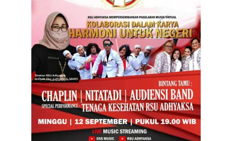  Pagelaran Musik Virtual oleh Tenaga Kesehatan RSU Adhyaksa dengnan tema “Kolaborasi dalam Karya Harmoni untuk Negeri”
