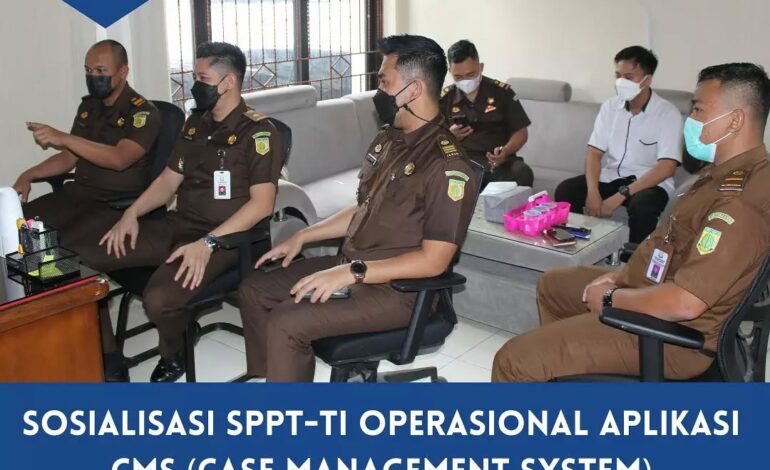  Selasa, 28 September 2021 telah dilaksanakan giat Sosialisasi SPPT-TI Operasional Aplikasi CMS (Case Management System)