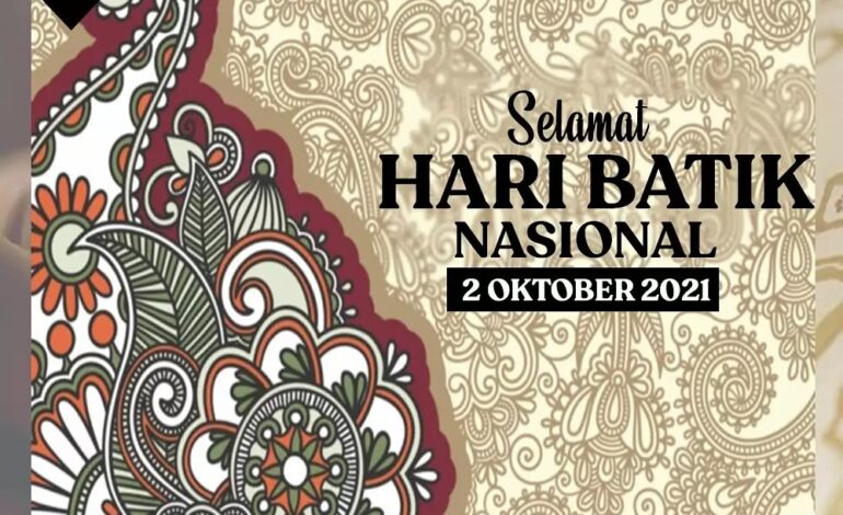  Kepala Kejaksaan Negeri Tulang Bawang Dyah Ambarwati, S.H., M.H beserta jajaran mengucapkan Selamat Hari Batik Nasional 

@kejaksaan.ri @kejatilampung 
#kejaksaan #jaksa #batik #batiknasional #haribatiknasional #haribatik
