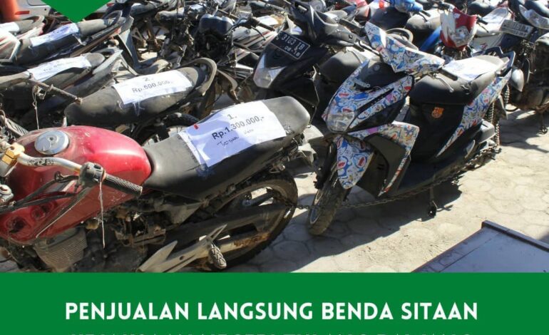  Jumat, 8 Oktober 2021 telah dilaksanakan giat Penjualan Langsung Benda Sitaan Kejaksaan Negeri Tulang Bawang yang dilaksanakan sekira pukul 07