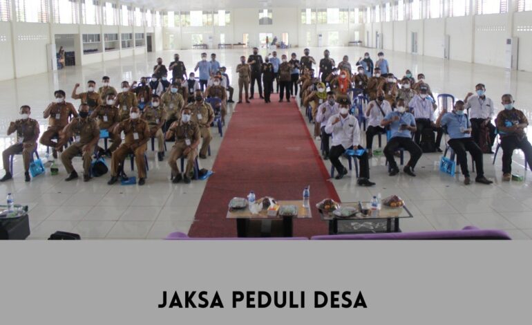  Senin, 20 Desember 2021 telah dilaksanakan program Jaksa Peduli Desa (JALISA) dimana program tersebut bertujuan memberikan pembinaan kepada seluruh Kepala Desa Se-Kabupaten Mesuji dengan melakukan Penyuluhan Hukum sebagai Upaya Preventif atau pencegahan timbulnya penyalahgunaan wewenang dalam Penyelenggaraan Desa, Pengelolaan Keuangan dan aset desa serta Tindak Pidana Umum lainnya