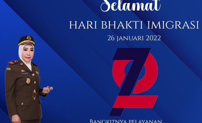  Kepala Kejaksaan Negeri Tulang Bawang (Dyah Ambarwati, S.H., M.H) mengucapkan Selamat Hari Bhakti Imigrasi 26 Januari 2022 “Bangkitnya Pelayananan Revitalisasi Penegakan Hukum dan Keamanan Untuk Negeri” 

@kejaksaan.ri @kejatilampung @ditjen_imigrasi 
#kejaksaan #kejaksaanri #kejaksaanagungrepublikindonesia #kejaksaantinggi #jaksa #jaksakita #jaksamenyapa #jaksasahabatmasyarakat #imigrasi #imigrasiindonesia #ditjenimigrasi #akademiimigrasi #pengayoman #kemenkumham #haribhaktiimigrasi #haribhaktiimigrasike72 #terusbergerakdanberkarya #berkaryauntukbangsa