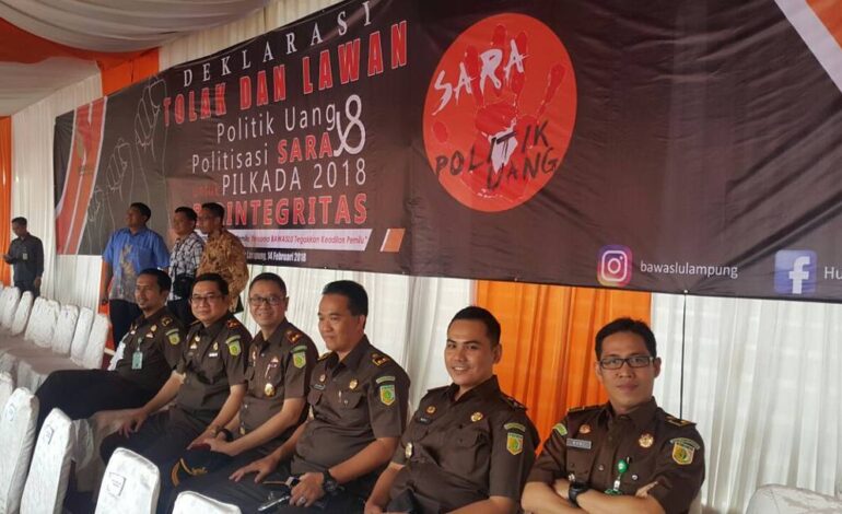  Deklarasi Tolak dan Lawan Politik Uang & Politisasi Sara untuk Pilkada 2018 yg BERINTEGRITAS 😎👍