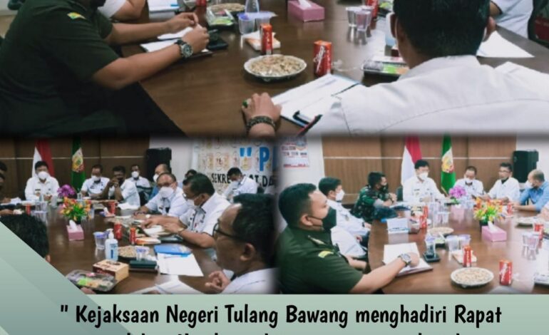  H selaku Kasubsi Ekonomi dan Pengamanan Pembangunan Strategis Kejari Tulang Bawang mengikuti rapat pembahasan hasil penghitungan suara pada tahapan pemilihan serentak kepala kampung tahun 2022 yakni di kampung bumi pesena Mulya kecamatan Rawajitu Timur
