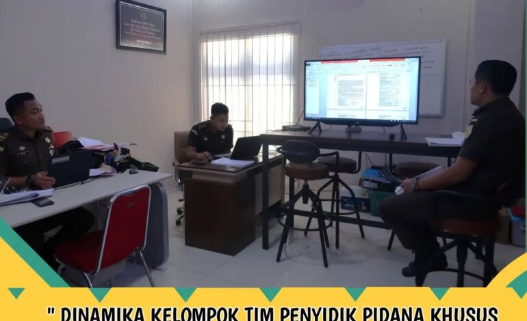  Kejaksaan Negeri Tulang Bawang Bidang Pidana Khusus melakukan Dinamika Kelompok Tim Penyidik