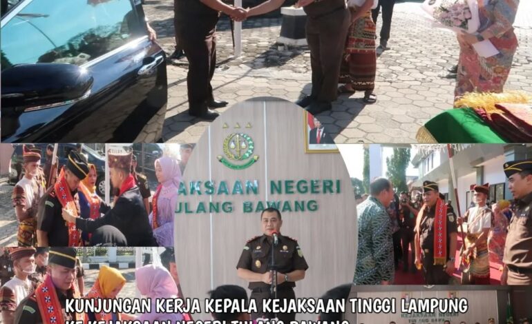  Kunjungan Kerja Kepala Kejaksaan Tinggi Lampung Ke Kejaksaan Negeri Tulang Bawang