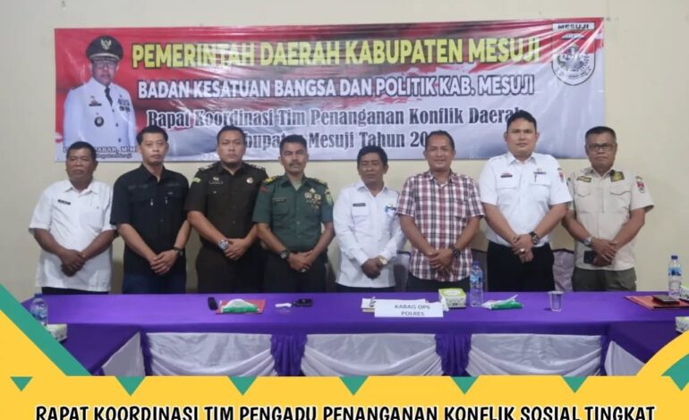  Kejaksaan Negeri Tulang Bawang menghadiri Kegiatan Rapat Koordinasi Tim Pengadu Penanganan Konflik Sosial Tingkat Kabupaten Mesuji Tahun 2022