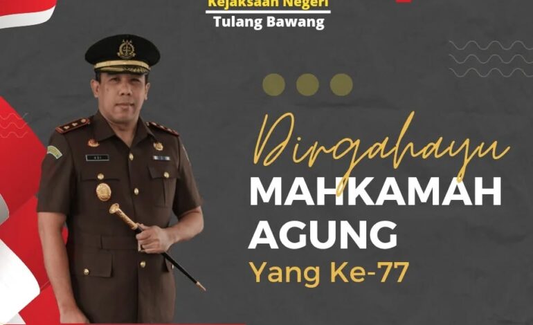  Dirgahayu Mahkamah Agung yang ke-77 Tahun 🙏
@pn.menggala @hu…