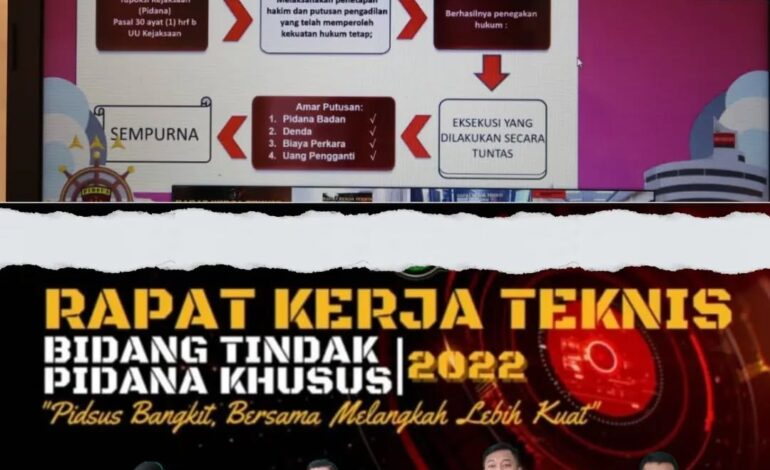  Kejaksaan Negeri Tulang Bawang melakukan Video conference ( Vicon )  Hari ke-2 (dua) Rapat Kerja Teknis (Rakernis) Bidang Tindak Pidana Khusus Kejaksaan Republik Indonesia Tahun 2022 dengan Tema “ Pidsus Bangkit, Bersama Lebih Kuat ”