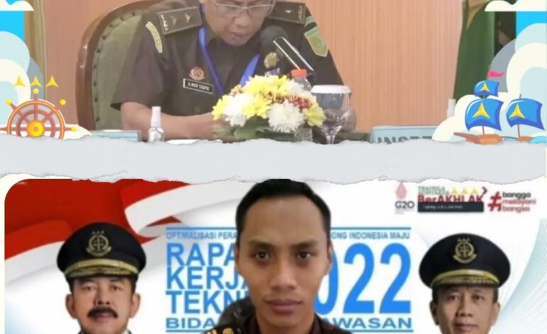  Kejaksaan Negeri Tulang Bawang mengikuti Video Conference (vicon) Rapat Kerja Teknis (RAKERNIS) Pengawas Tahun 2022