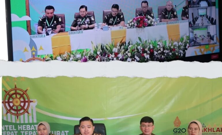  Kejaksaan Negeri Tulang Bawang melakukan Video conference ( Vicon )  Hari Ke-2 (dua) Rapat Kerja Teknis (Rakernis) Bidang Intelijen Kejaksaan Republik Indonesia Tahun 2022 dengan Tema “ Optimistis Intelijen Penegakan Hukum Menyongsong Indonesia Maju”