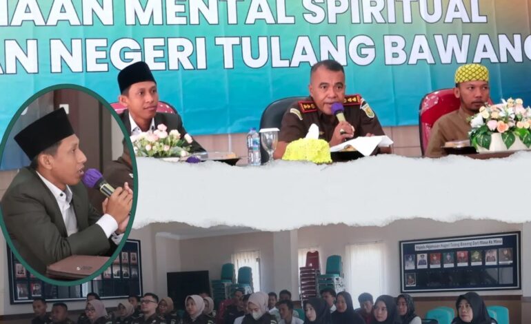  Kejaksaan Negeri Tulang Bawang Melakukan Kegiatan “Siraman Rohani Pembinaan Mental Spiritual”