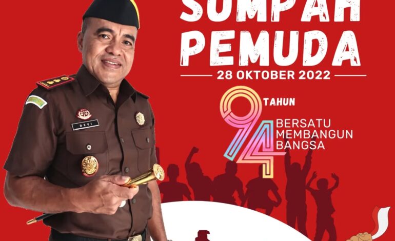  Kepala Kejaksaan Negeri Tulang Bawang Beserta Jajaran Kejaksaan Negeri Tulang Bawang mengucapkan Selamat Memperingati Hari Sumpah Pemuda ke-94Tahun “Bersatu Bangun Bangsa”
@kejaksaan.ri @kejatilampung