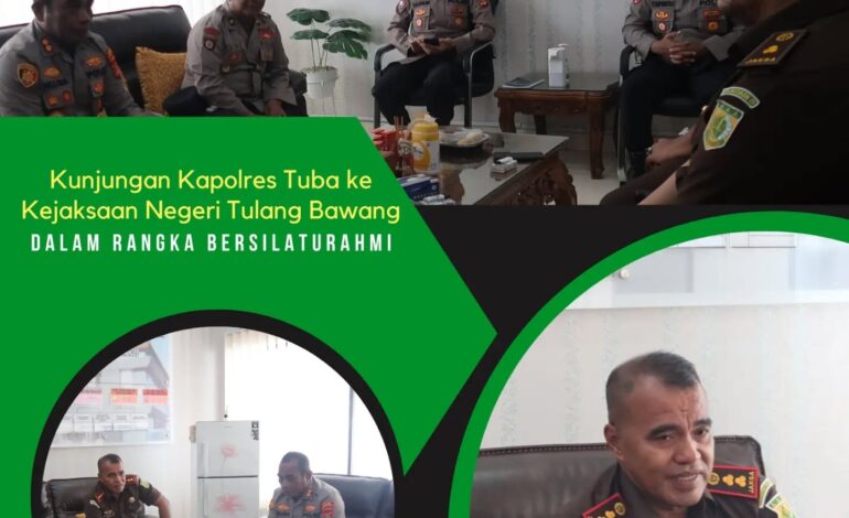  Kejaksaan Negeri Tulang menerima kunjungan Kapolres Tulang Bawang dalam Rangka Bersilaturahmi