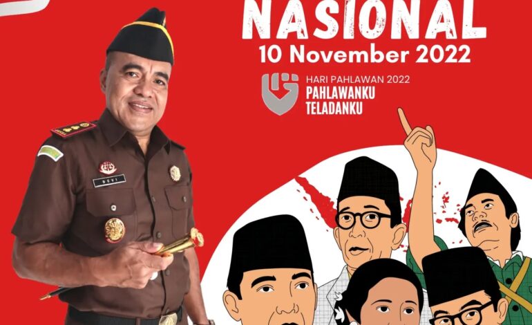  Kepala Kejaksaan Negeri Tulang Bawang Beserta Jajaran Kejaksaan Negeri Tulang Bawang mengucapkan Selamat Memperingati Hari Pahlawan Nasional 10 November 2022 dengan Tema “Pahlawanku Teladanku” Menjadi Momentum bagi segenap bangsa Indonesia untuk selalu menjaga dan merawat persatuan dan kesatuan bangsa, serta kita tanamkan teladan para pejuang untuk kejayaan negeri Tercinta. 
@kejaksaan.ri @kejatilampung