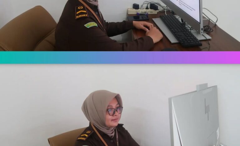  Kejaksaan Negeri Tulang Bawang mengikuti Video Conference (Vicon) Sosialisasi Standar Pelayanan pada Pemerintah