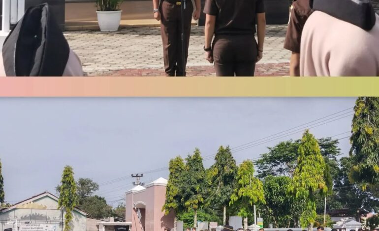  Kejaksaan Negeri Tulang Bawang melaksanakan Apel Rutin Senin Pagi Disertai Pembacaan Core Value Dan Employer Branding ASN