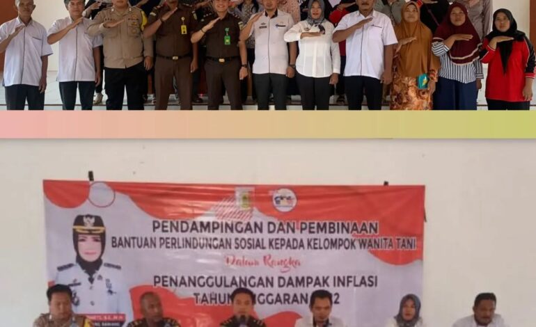  Kejaksaan Negeri Tulang Bawang melakukan Pendampingan dan Pembinaan bantuan Perlindungan sosial kepada kelompok wanita tani dalam rangka Penanggulangan dampak inflasi tahun anggaran 2022