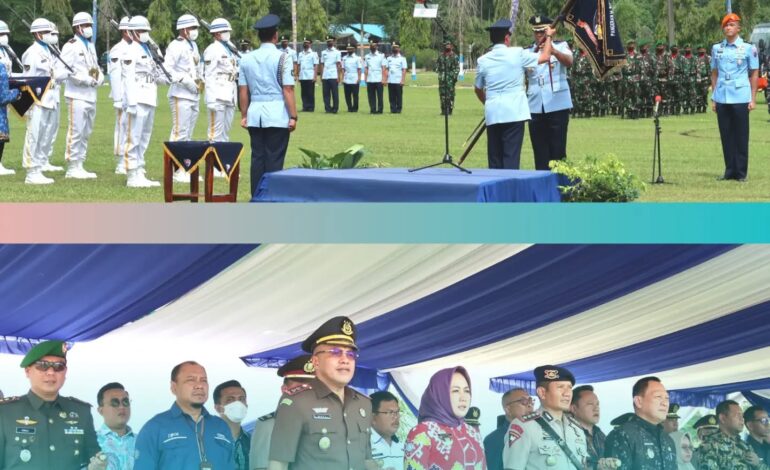  Kepala Kejaksaan Negeri Tulang Bawang Menghadiri Upacara Serah Terima Jabatan Danlanud Pangeran M