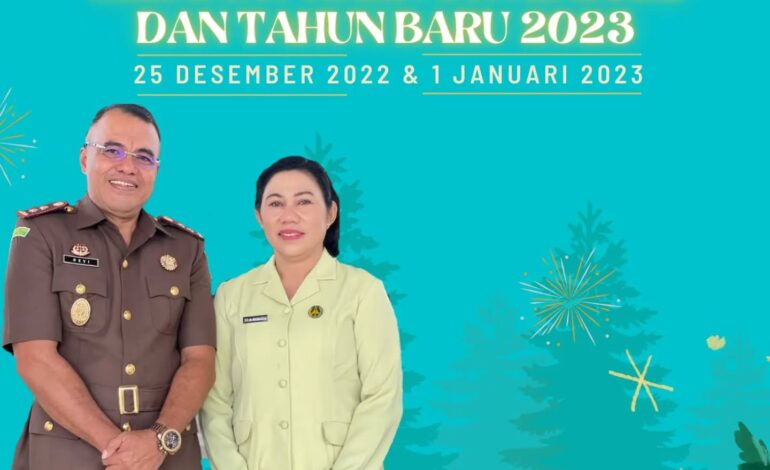  Kepala Kejaksaan Negeri Tulang Bawang dan Ketua IAD Daerah Tulang Bawang Beserta seluruh Jajaran Kejaksaan Negeri Tulang Bawang mengucapkan “Selamat Hari Natal 2022 dan Tahun Baru 2023 ”Semoga di hari Natal dan Tahun baru ini kita semua diberi kesempatan untuk berdoa, untuk peduli, dan untuk menebar cinta kasih bagi sesama.
@kejaksaan.ri @kejatilampung