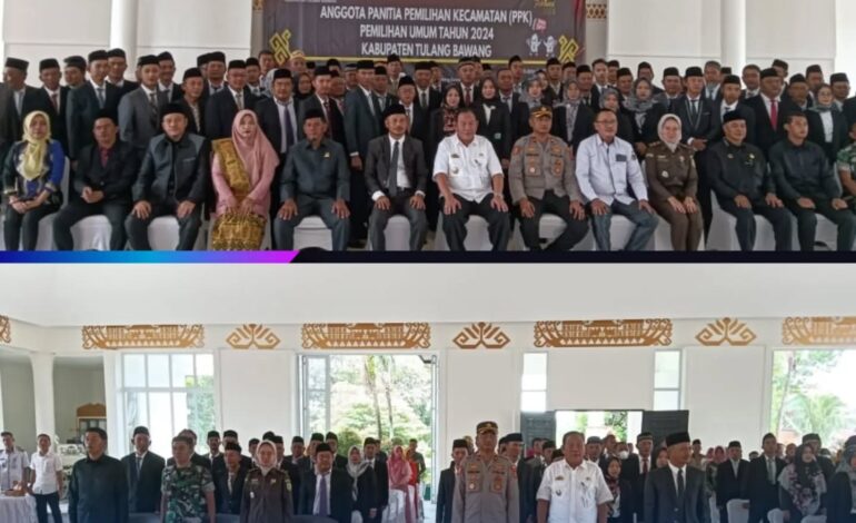  Kejaksaan Negeri Tulang Bawang Menghadiri Undangan Giat Pelantikan dan Sumpah Janji Anggota Panitia Pemilihan Kecamatan (PPK) Pemilihan Umum Tahun 2024