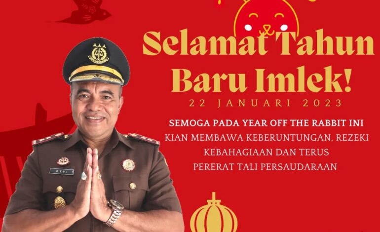  Kepala Kejaksaan Negeri Tulang Bawang beserta seluruh Pegawai Kejaksaan Negeri Tulang Bawang mengucapkan Selamat Tahun Baru Imlek 2023 “Semoga pada ini Kian membawa keberuntungan,rezeki,kebahagiaan dan terus pererat Tali persaudaraan”
@kejaksaan.ri @kejatilampung