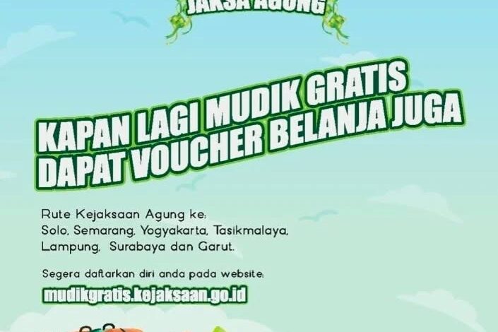  Go dan gass poll bagi kalian yang sudah mendaftarkan diri kalian untuk mudik bareng jaksa agung