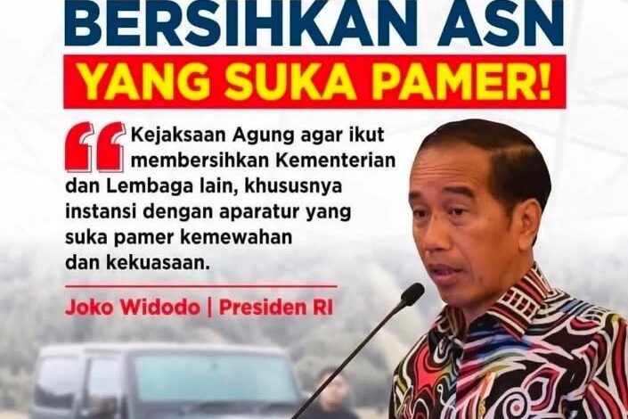  Gaya glamor yang diperlihatkan oleh putra oknum Direktorat Jenderal Pajak yang viral beberapa waktu belakangan menarik perhatian Presiden