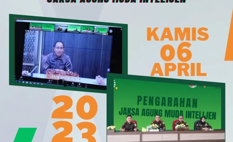  Kejaksaan Negeri Tulang Bawang Mengikuti Video Conference (VICON) Pengarahan Jaksa Agung Muda Intelijen Kejaksaan Republik Indonesia