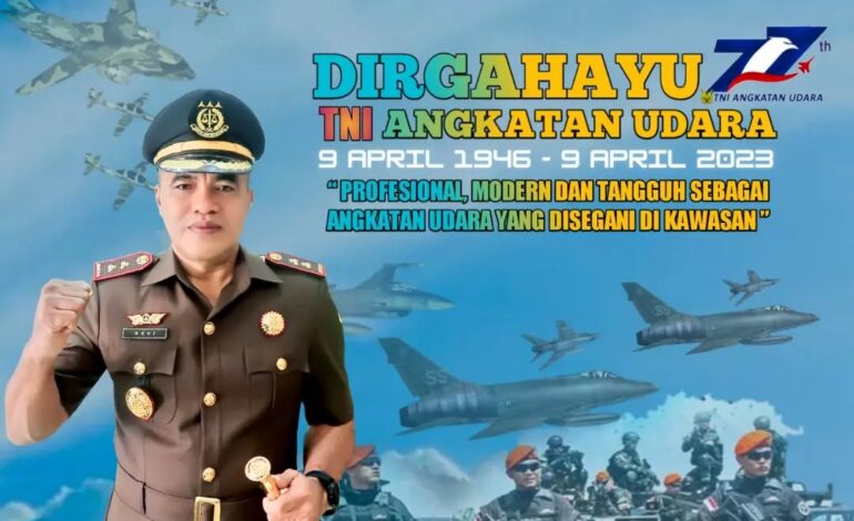  Kepala Kejaksaan Negeri Tulang Bawang Beserta Seluruh Jajaran Mengucapkan “Dirgahayu TNI Angkatan Udara ”Ke 77 Tahun. 
Profesional, Modern dan Tangguh sebagai Angkatan Udara yang Disegani di Kawasan. 
@kejaksaan.ri @kejatilampung