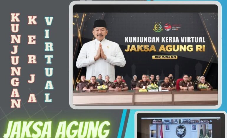 Kejaksaan Negeri Tulang Bawang Mengikuti Video Conference (Vicon) Kunjungan Kerja Jaksa Agung Republik Indonesia