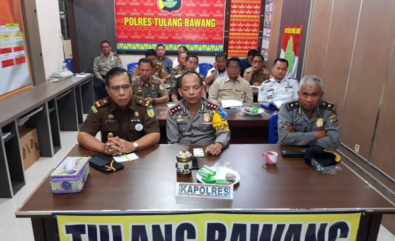  Vicon Rakor Lintas Sektoral Dalam Rangka Anev Pam Idul Fitri 1439 H/ 2018 (Kaitan dg pam pilkada)