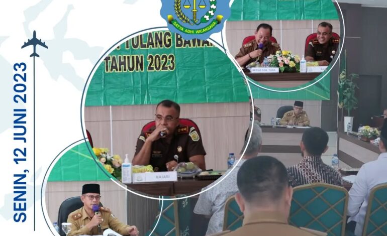  Kejaksaan Negeri Tulang Bawang Melakukan Kegiatan Rapat Koordinasi Pengawasan Aliran Keagamaan dan Kepecayaan Masyarakat (Tim Pakem) Kabupaten Tulang Bawang Tahun 2023 di aula Kejaksaan Negeri Tulang Bawang;
