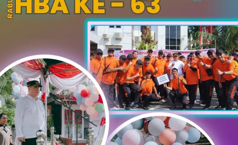  Kejaksaan Negeri Tulang Bawang Mengikuti Upacara Pembukaan Pekan Olahraga ( POR ) Hari Bhakti Adhyaksa yang ke – 63 Tahun di Kejaksaan Tinggi Lampung