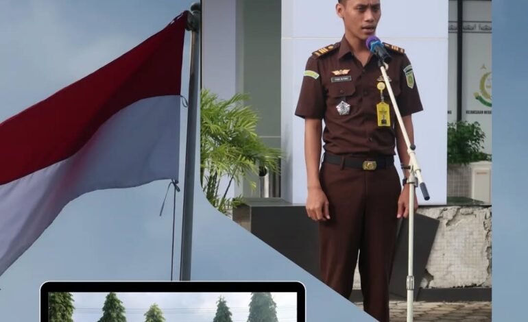  Kejaksaan Negeri Tulang Bawang melaksanakan Apel Rutin Senin Pagi Disertai Pembacaan Core Value Dan Employer Branding ASN
