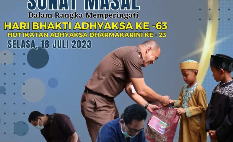  Kejaksaan Negeri Tulang Bawang Melakukan Kegiatan Sunat Masal dalam Rangka Memperingati Hari Bhakti Adhyaksa ke – 63 dan HUT Ikatan Adhyaksa Dharmakarini ke – 23