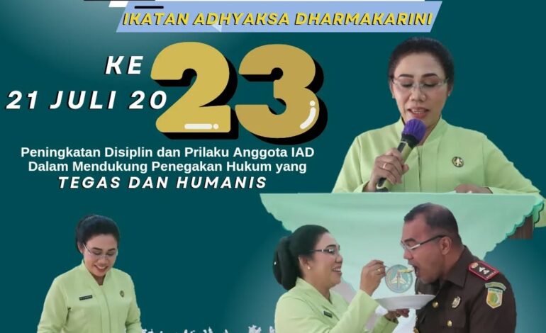  Kejaksaan Negeri Tulang Bawang Bersama Ikatan Adhyaksa Dharmakarini Daerah Tulang Bawang Melakukan Syukuran Hari Ulang Tahun Ikatan Adhyaksa Dharmakarini Ke – 23 Tahun 2023