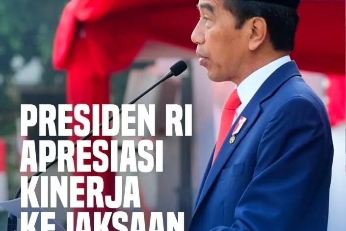  Presiden Republik Indonesia Joko Widodo mengapresiasi Kinerja Kejaksaan RI atas pencapaian kepercayaan publik yang terus meningkat