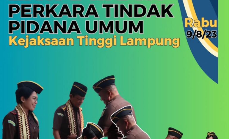  Kegiatan Eksaminasi Perkara Tindak Pidana Umum Kejaksaan Tinggi Lampung di Kejaksaan Negeri Tulang Bawang