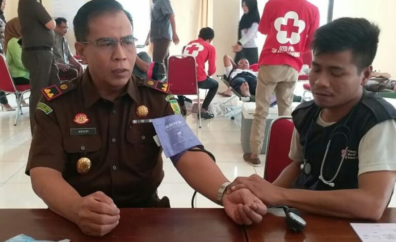  Donor Darah dalam Rangka Hari Bhakti Adhyaksa ke-58 Tahun 2018