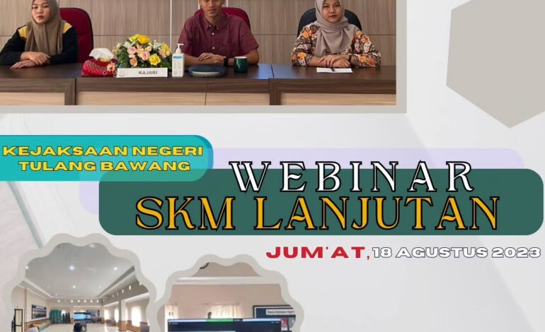  Kejaksaan Negeri Tulang Bawang Mengikuti Video Conference ( Vicon ) Webinar SKM Lanjutan